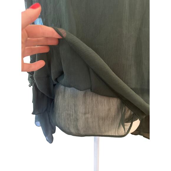 Romantic Green H&M Long Sleeve Blouse - Picture 5 of 6